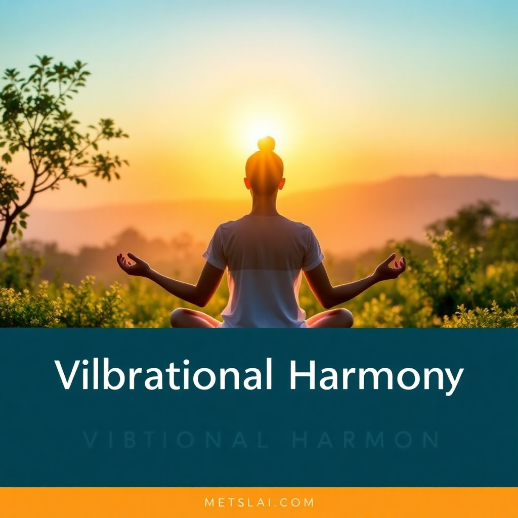 A serene person meditating amidst nature, radiating peace and balance, symbolizing vibrational harmony in body, mind, and spirit.
Vibrational Harmony, Body-Mind Balance, Emotional Well-being, Spiritual Growth, Divine Alignment, Energy Healing, Mindfulness, Holistic Wellness