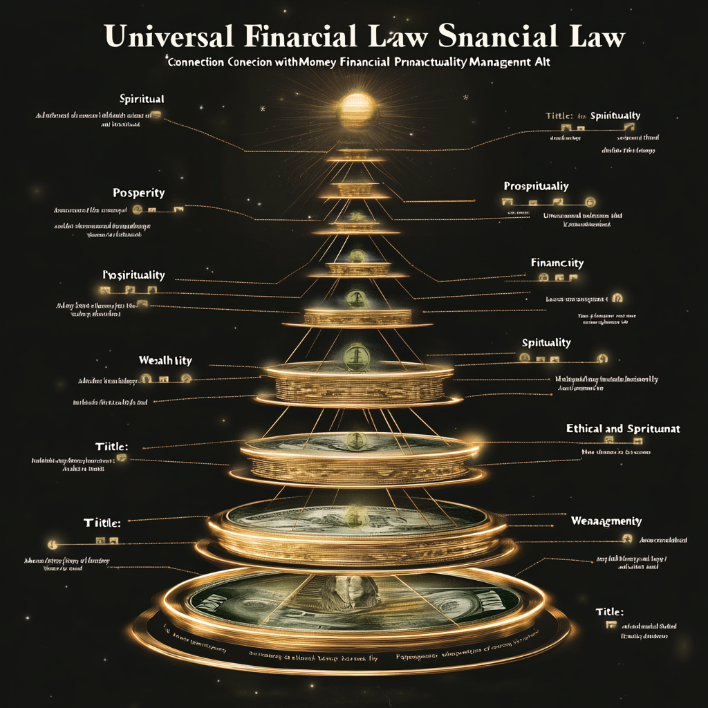 "Unlocking the Secrets of Universal Financial Law: How Money Connects Spiritually and Practically" "Visual representation of the Universal Financial Law, showing the spiritual and practical connections between wealth, generosity, and ethical money management."
Universal Financial Law
Spiritual Connection with Money
Financial Prosperity
Money and Spirituality
Ethical Wealth Management