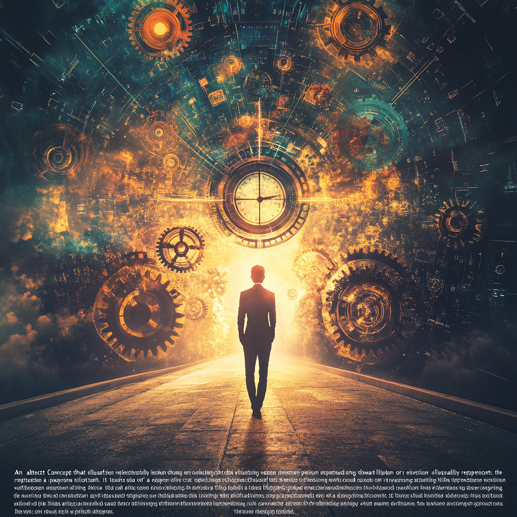 A person gazing toward a bright horizon symbolizing the power of expectation in shaping the future and personal development. Expectation, Future, Development, Forecasting, Mindset, Manifestation, Personal Growth, Self-Fulfilling Prophecy