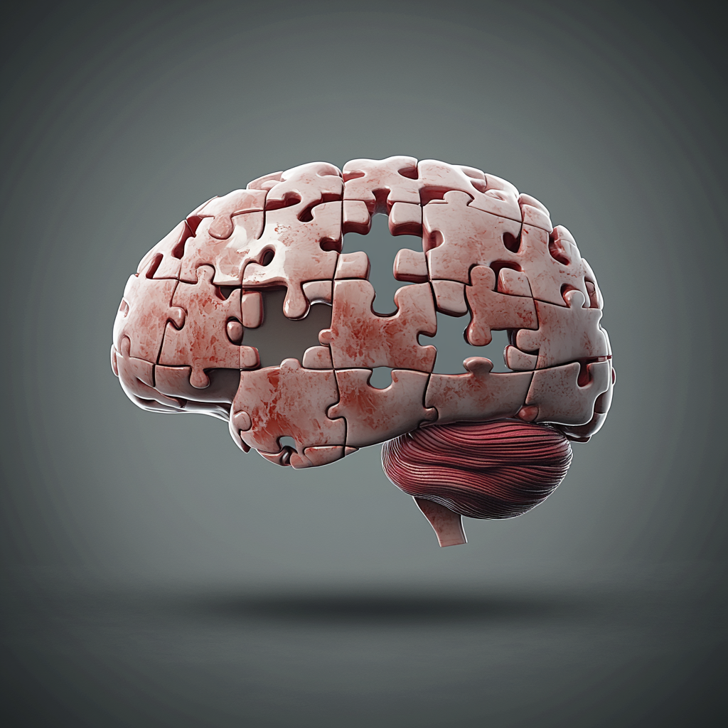 Puzzle pieces fitting into a brain, representing the acquisition of skills and knowledge through professional development. Professional Investment Employee Development Productivity Skills Gap Team Training Employee Growth Business Success Workforce Development Return on Investment (ROI)