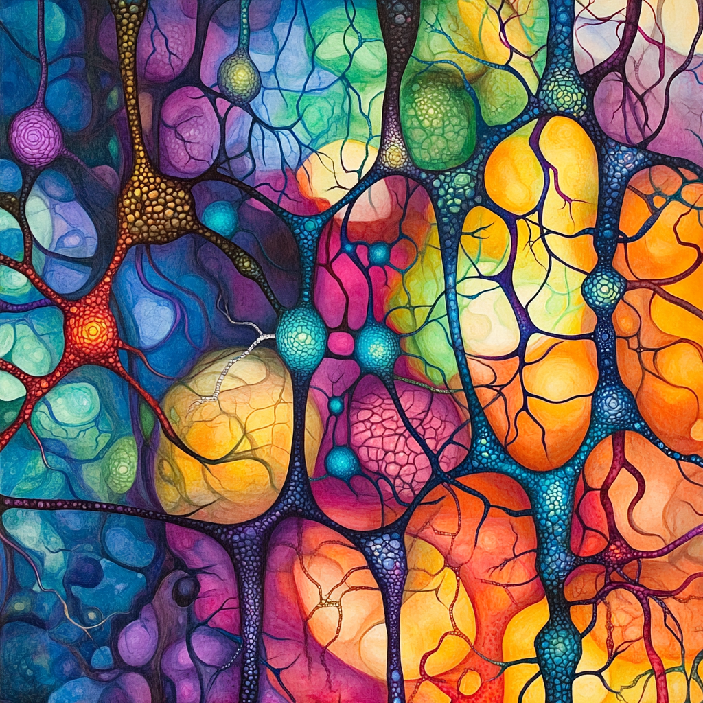 "Abstract representation of intertwined pathways symbolizing the complex influence of hormonal balance on human decision-making." Primary: hormonal balance, hormones, decision making, stress, cortisol, estrogen, testosterone, serotonin, dopamine, thyroid hormones, insulin, gut-brain axis, melatonin, mental health, well-being, health, lifestyle, science, psychology, behavior, cognitive function, stress management, sleep, nutrition, exercise, gut health, brain health, emotional intelligence, risk assessment, intuition, motivation, addiction, chronic stress, anxiety, depression, sleep deprivation, biological influences, human behavior, self-awareness, personal development.